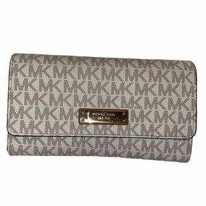 Michael Kors Logo Tri-Fold Wallet